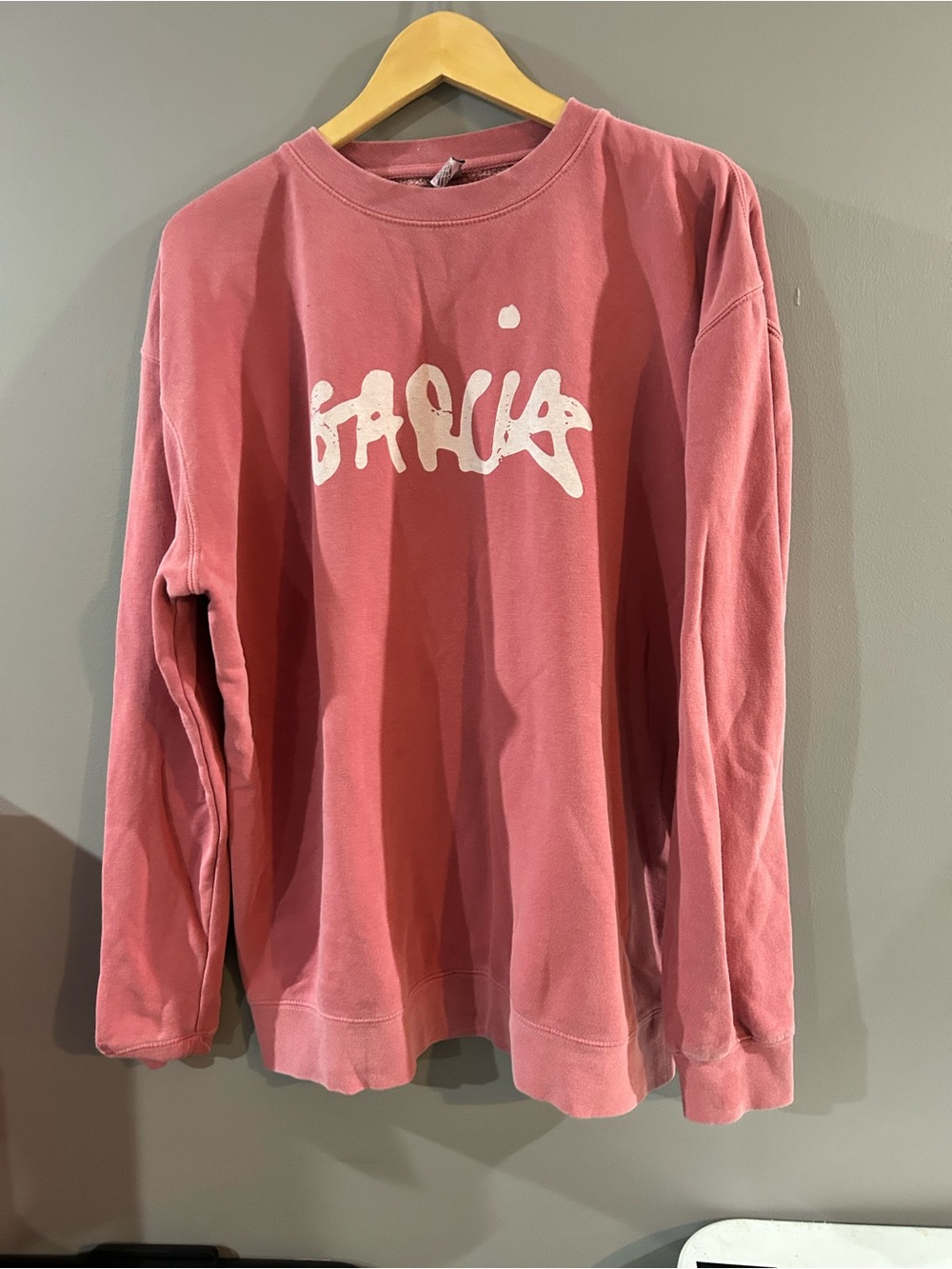 Women's Dusty Rose Jerry Garcia Crewneck Sweatshirt